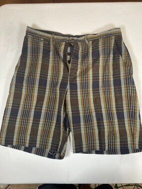 Polo by Ralph Lauren Plaid 36 Cotton Brown Shorts